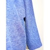 Melanżowy luźny sweter OVERSIZE kobaltowy XXL